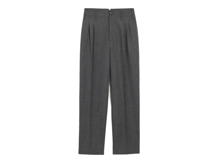 Ami Paris Two-Pleats Wool Trousers Carbon Grey