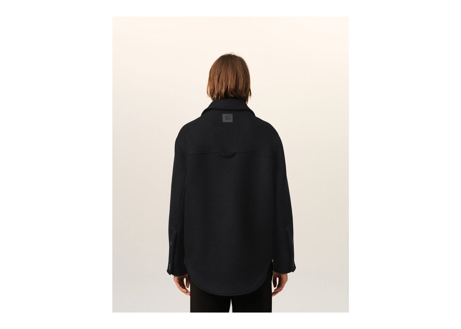 Ami Paris Wool Button-Down Jacket Black - görsel 11