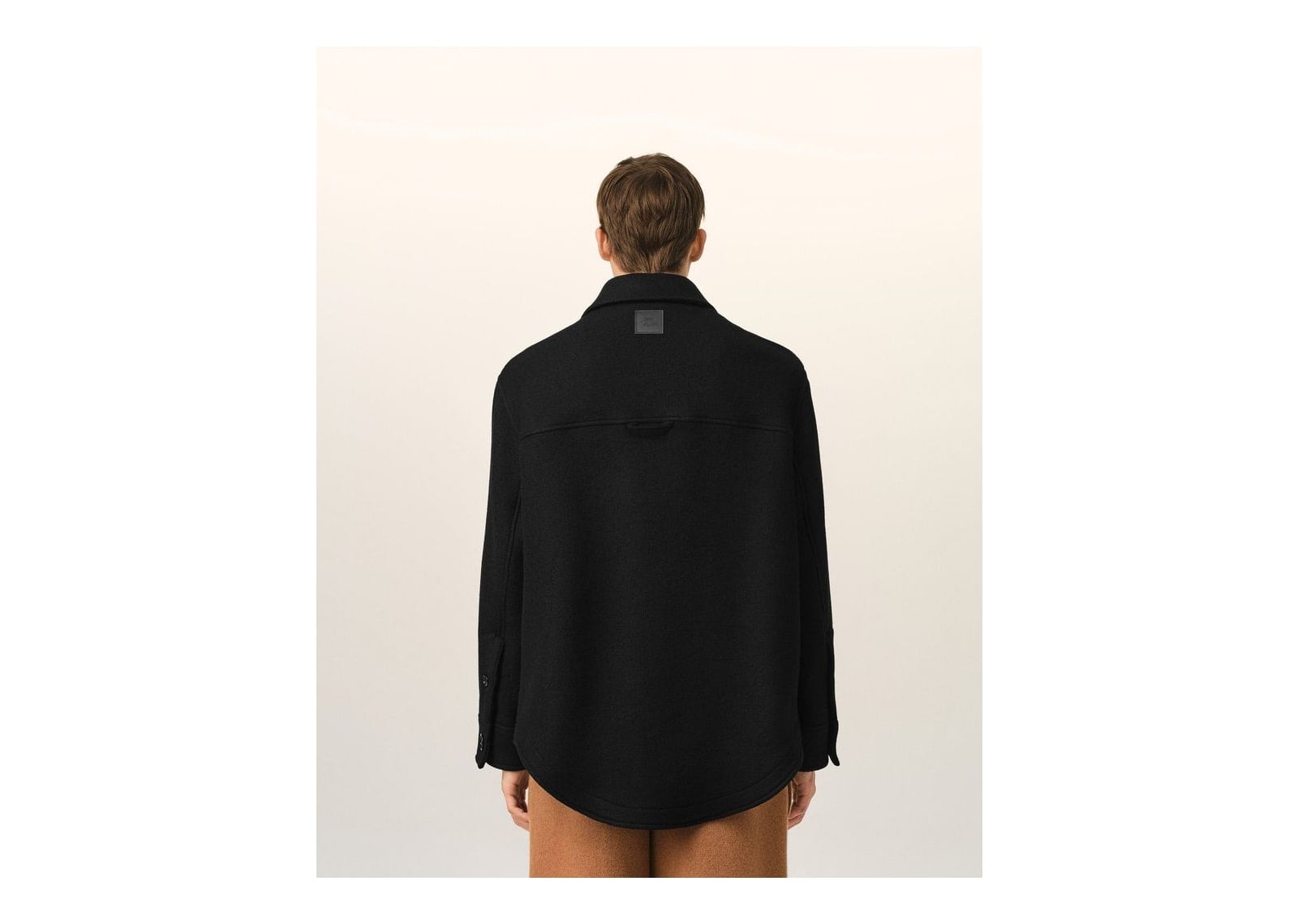 Ami Paris Wool Button-Down Jacket Black - görsel 5