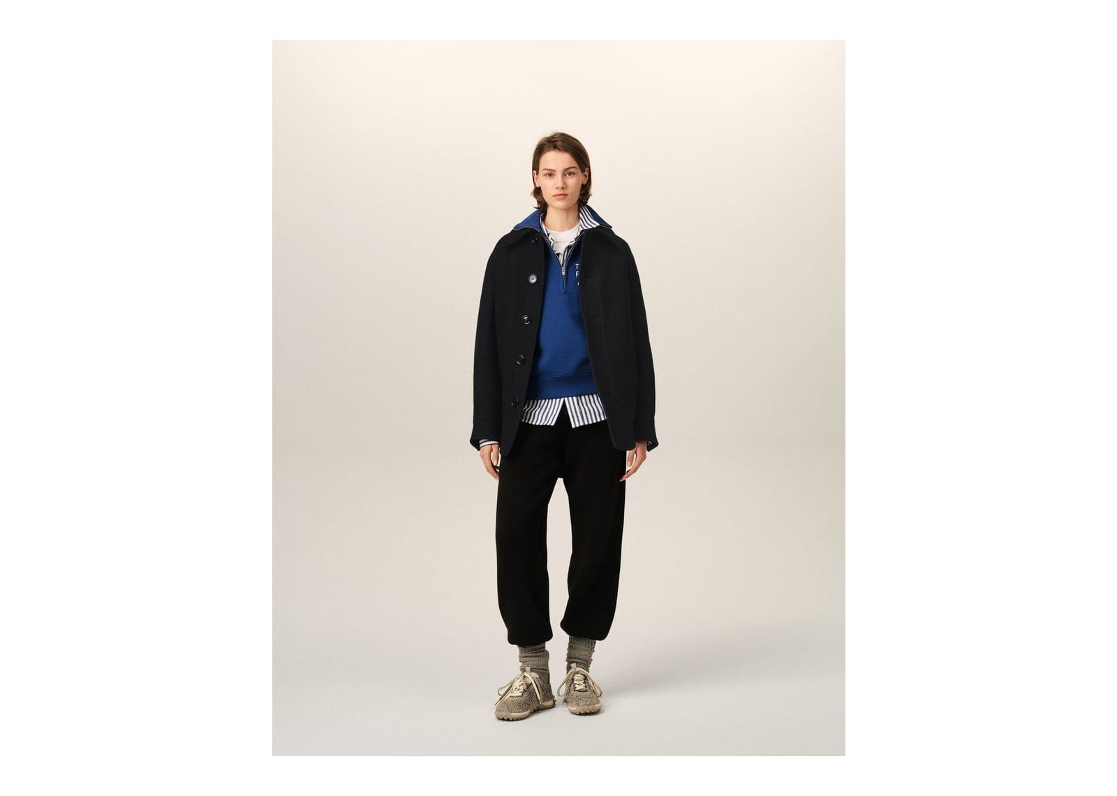 Ami Paris Wool Button-Down Jacket Black - görsel 8