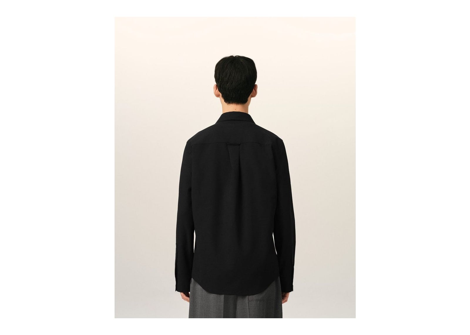 Ami Paris Wool Shirt Black - görsel 5