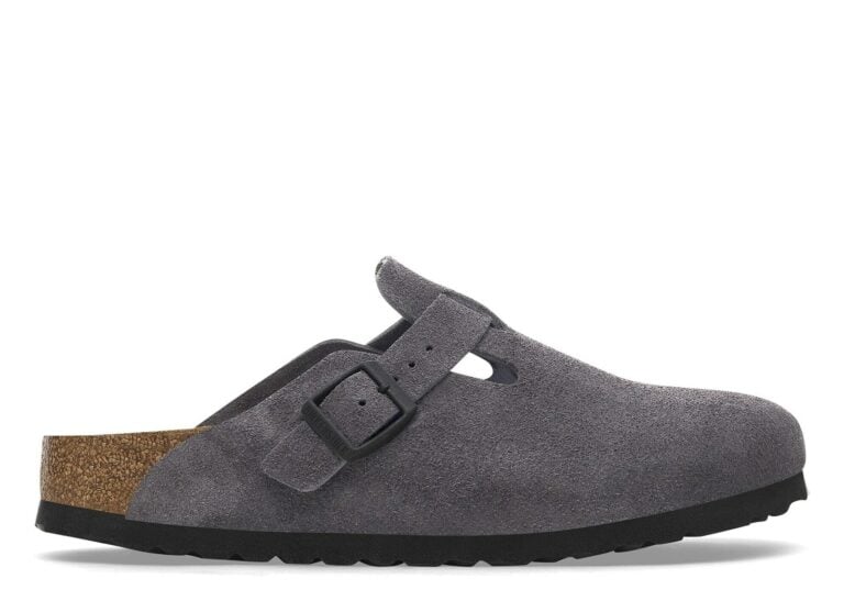 Birkenstock Boston Suede Velvet Gray