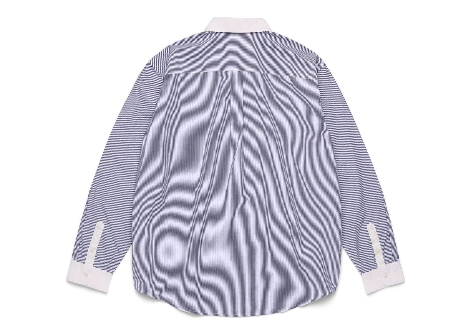 Denim Tears André Leon Talley Two-Tone Button-Up Shirt Blue - görsel 6