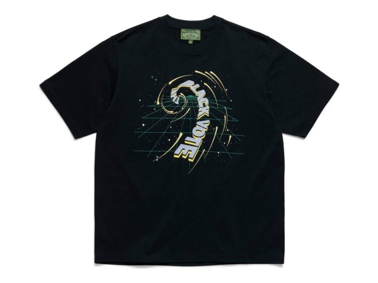 Denim Tears Black Hole Vote Tee Black