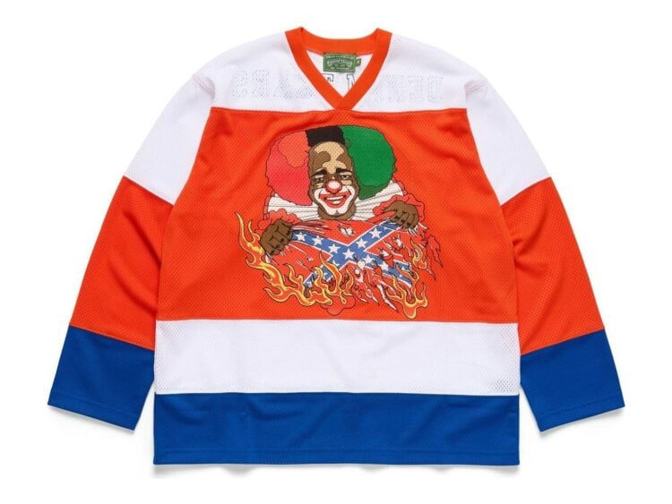 Denim Tears Burning Flag Hockey Jersey Multi
