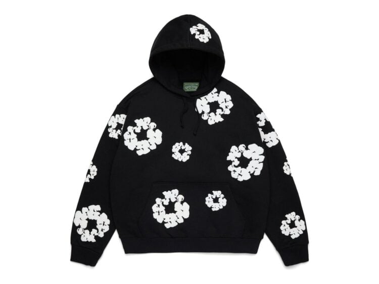 Denim Tears Cotton Wreath Hoodie Black
