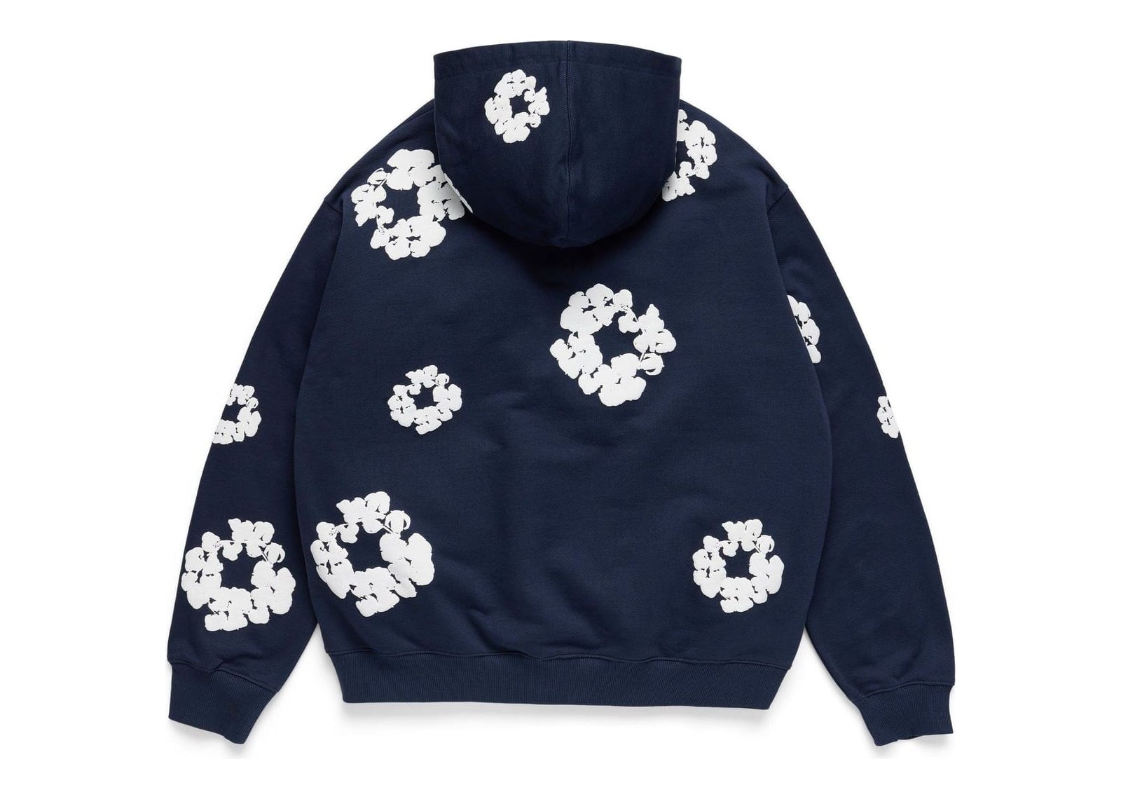 Denim Tears Cotton Wreath Hoodie Navy - görsel 5