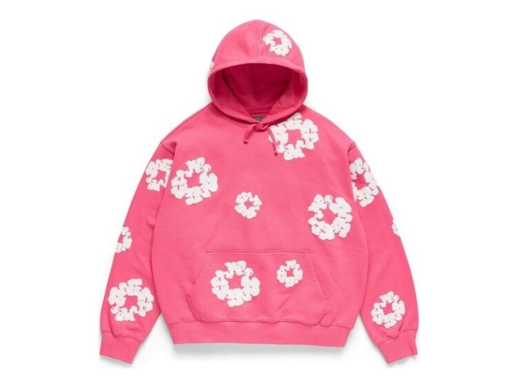 Denim Tears Cotton Wreath Hoodie Pink