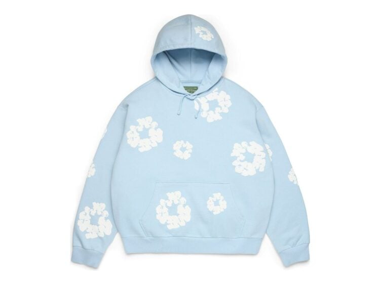 Denim Tears Cotton Wreath Hoodie Powder Blue