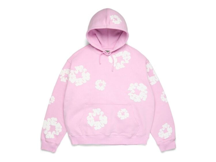 Denim Tears Cotton Wreath Hoodie Powder Pink