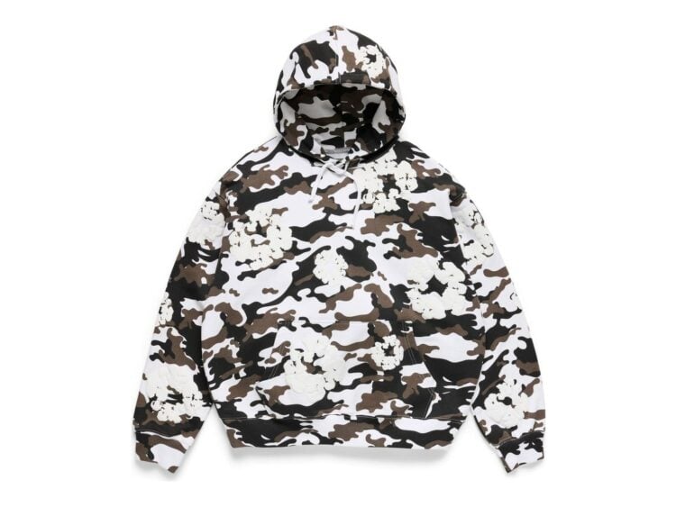 Denim Tears Cotton Wreath Hoodie Snow Camo