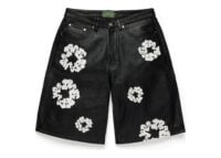 Denim Tears Cotton Wreath Leather Short Multi