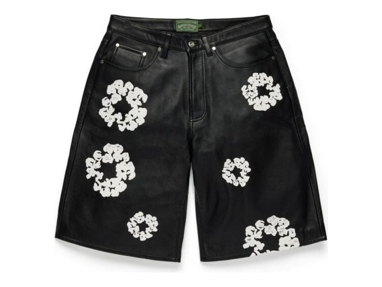 Denim Tears Cotton Wreath Leather Short Multi