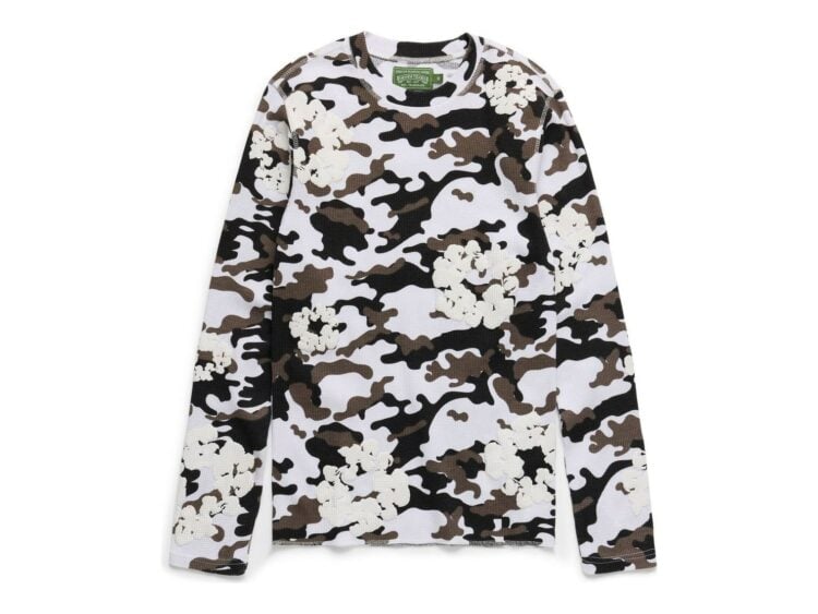 Denim Tears Cotton Wreath Thermal Long Sleeve Snow Camo