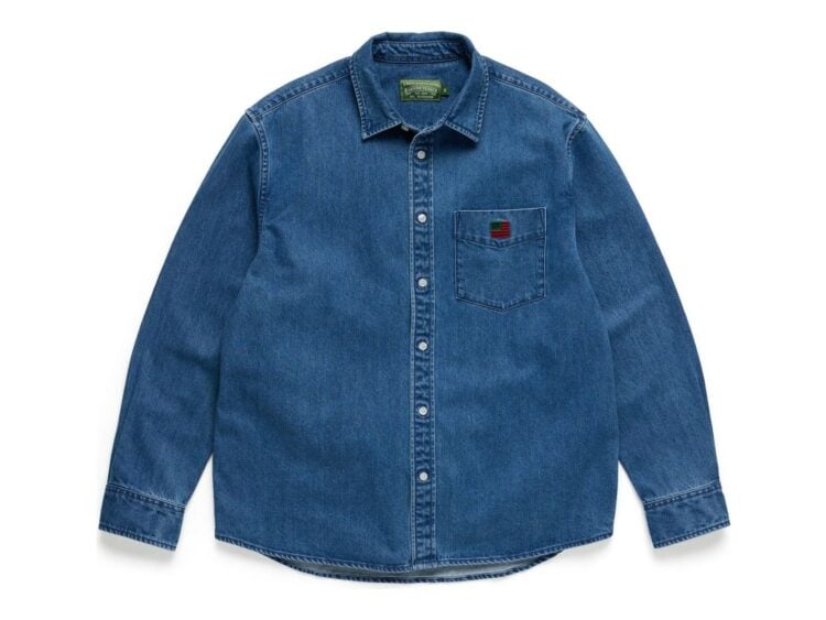 Denim Tears DT Flag Denim Button Up Shirt
