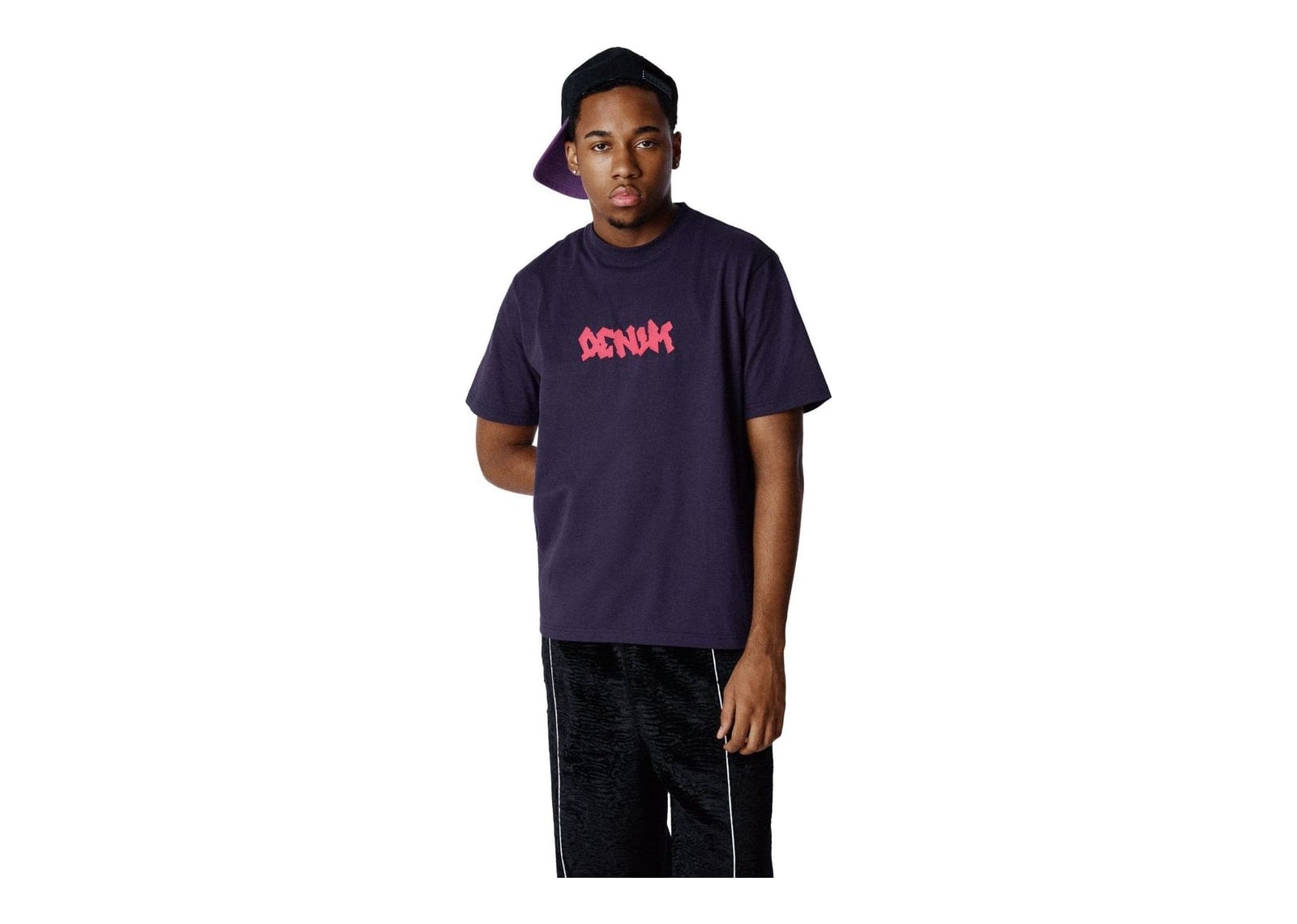 Denim Tears Handstyle Tee Purple - görsel 4
