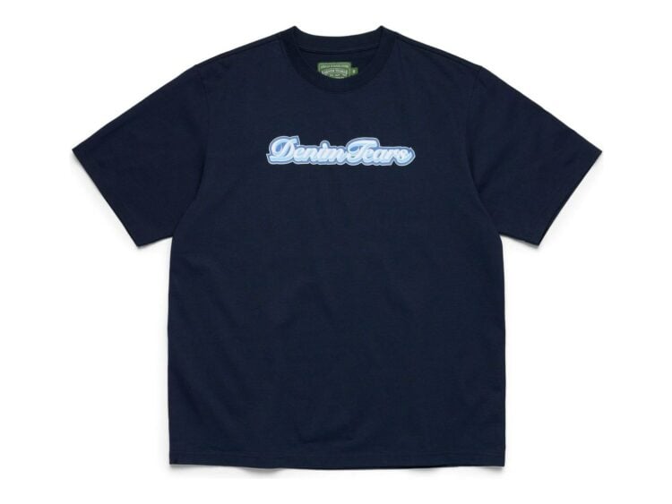 Denim Tears Hollis Font Tee Navy