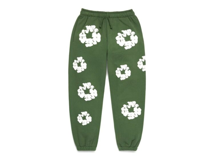 Denim Tears Kids Cotton Wreath Sweatpants Green