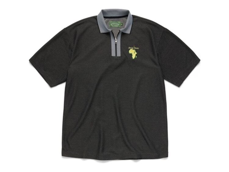 Denim Tears Masters Metallic Quarter-Zip Polo