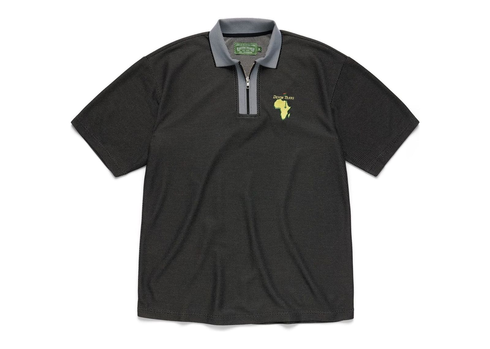 Denim Tears Masters Metallic Quarter-Zip Polo