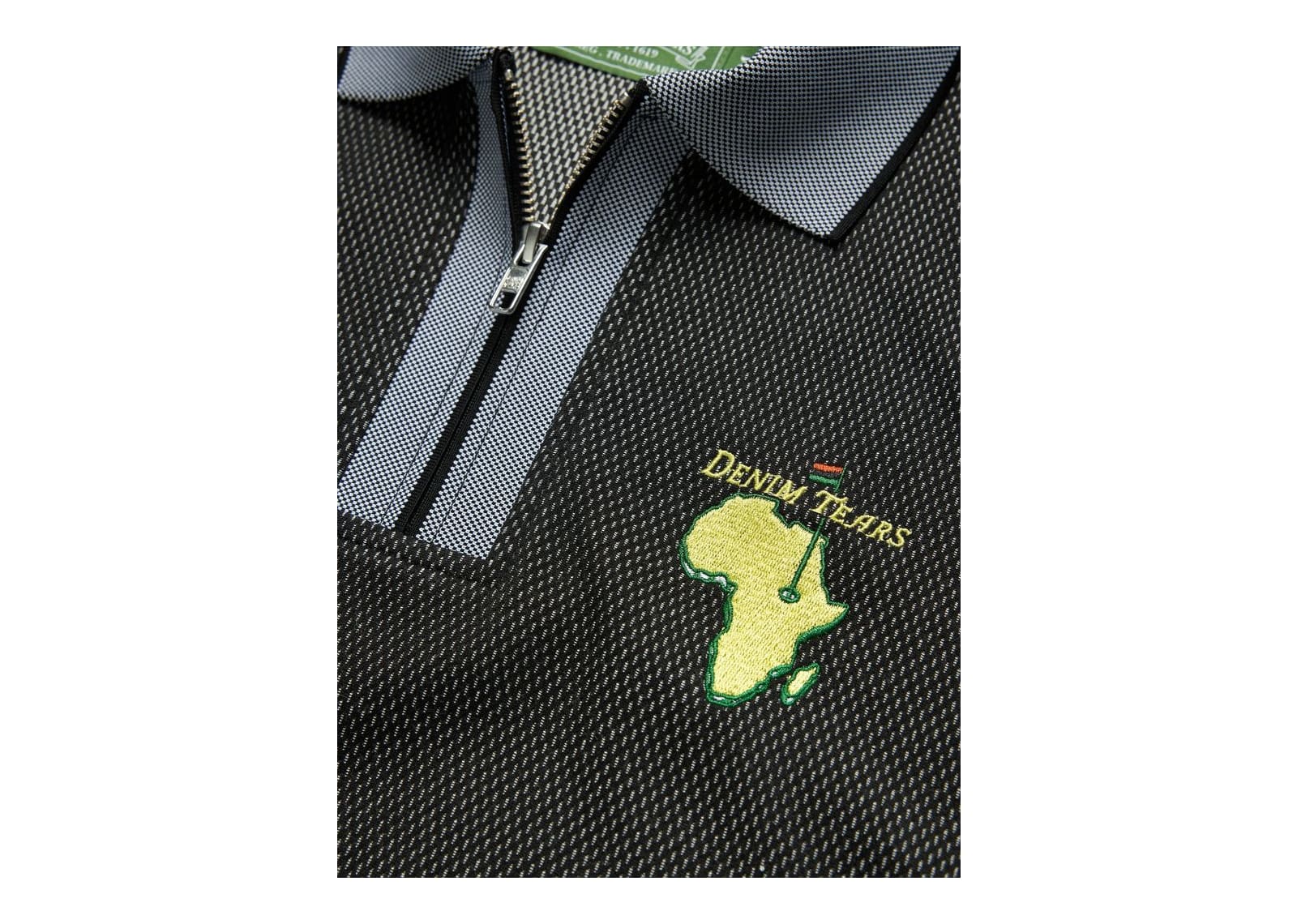 Denim Tears Masters Metallic Quarter-Zip Polo - görsel 5