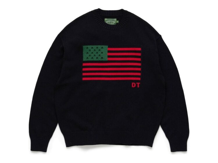 Denim Tears Pan-African American Sweater Black