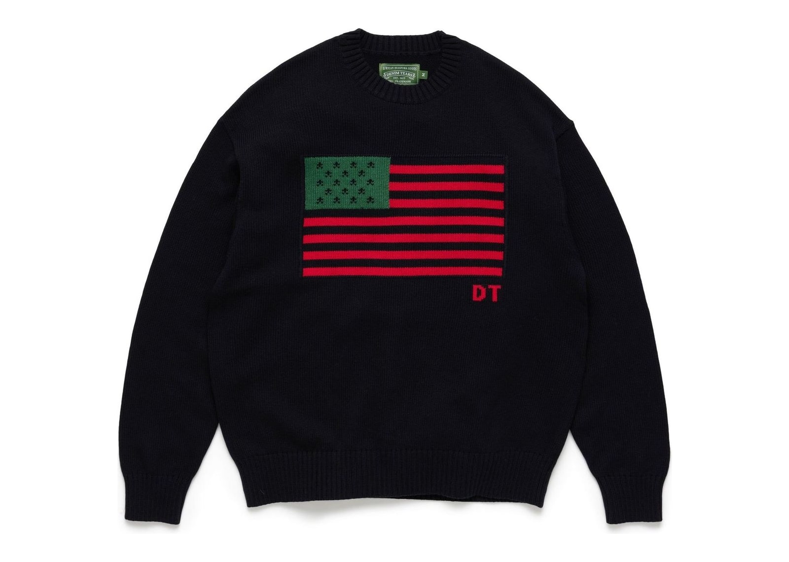 Denim Tears Pan-African American Sweater Black