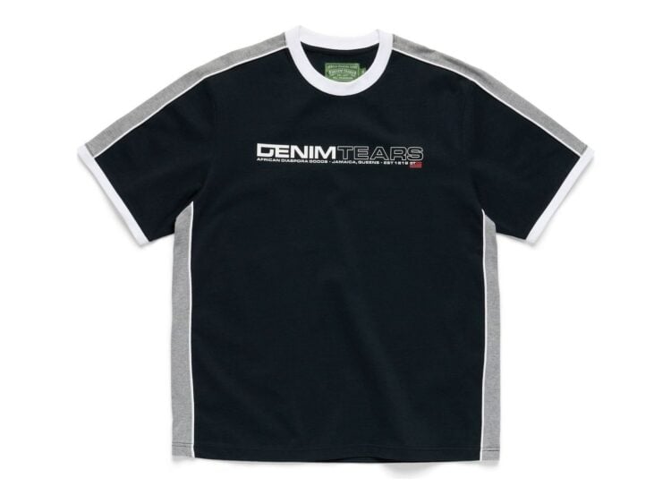 Denim Tears Paneled Tee Black
