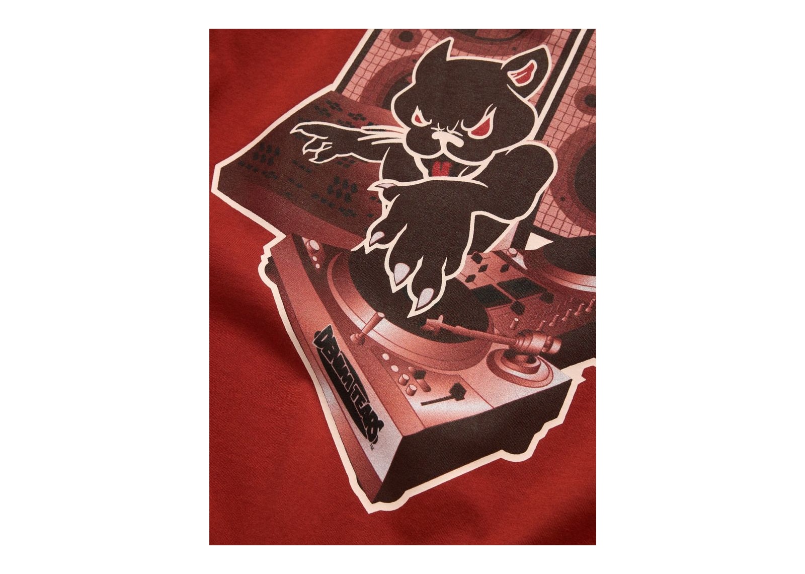 Denim Tears Panther DJ Tee Red - görsel 3