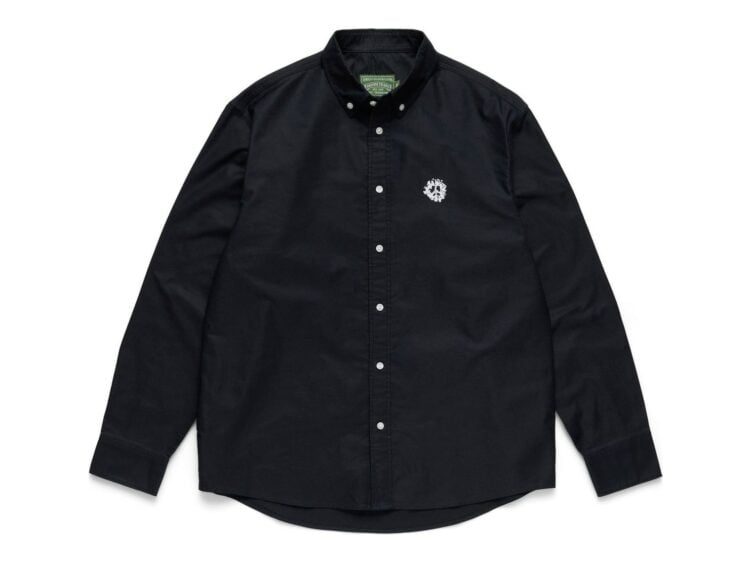 Denim Tears Peace Wreath Oxford Shirt Black