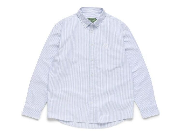Denim Tears Peace Wreath Oxford Shirt Blue