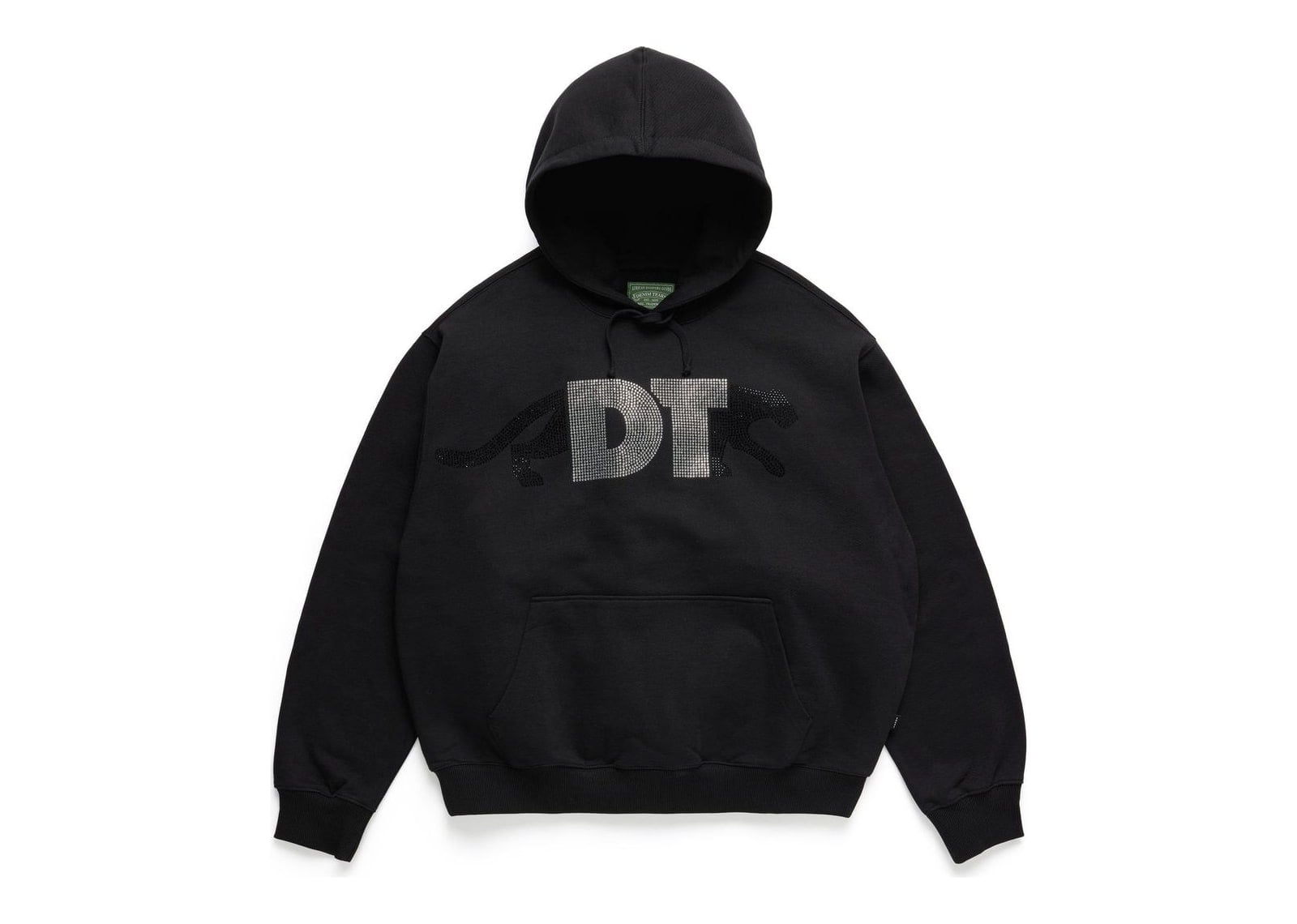 Denim Tears Rhinestone DT Panther Pullover Hoodie Black