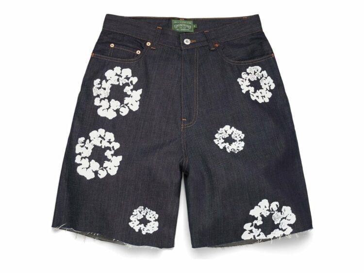Denim Tears Selvedge Cotton Wreath Denim Short