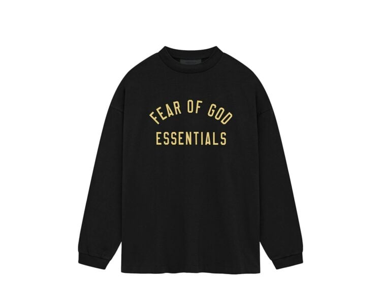 Fear of God Essentials Jersey Long Sleeve Tee Black