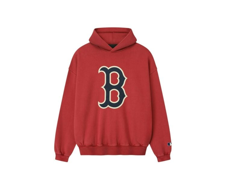 Fear of God Essentials Red Sox Sport Hoodie Red