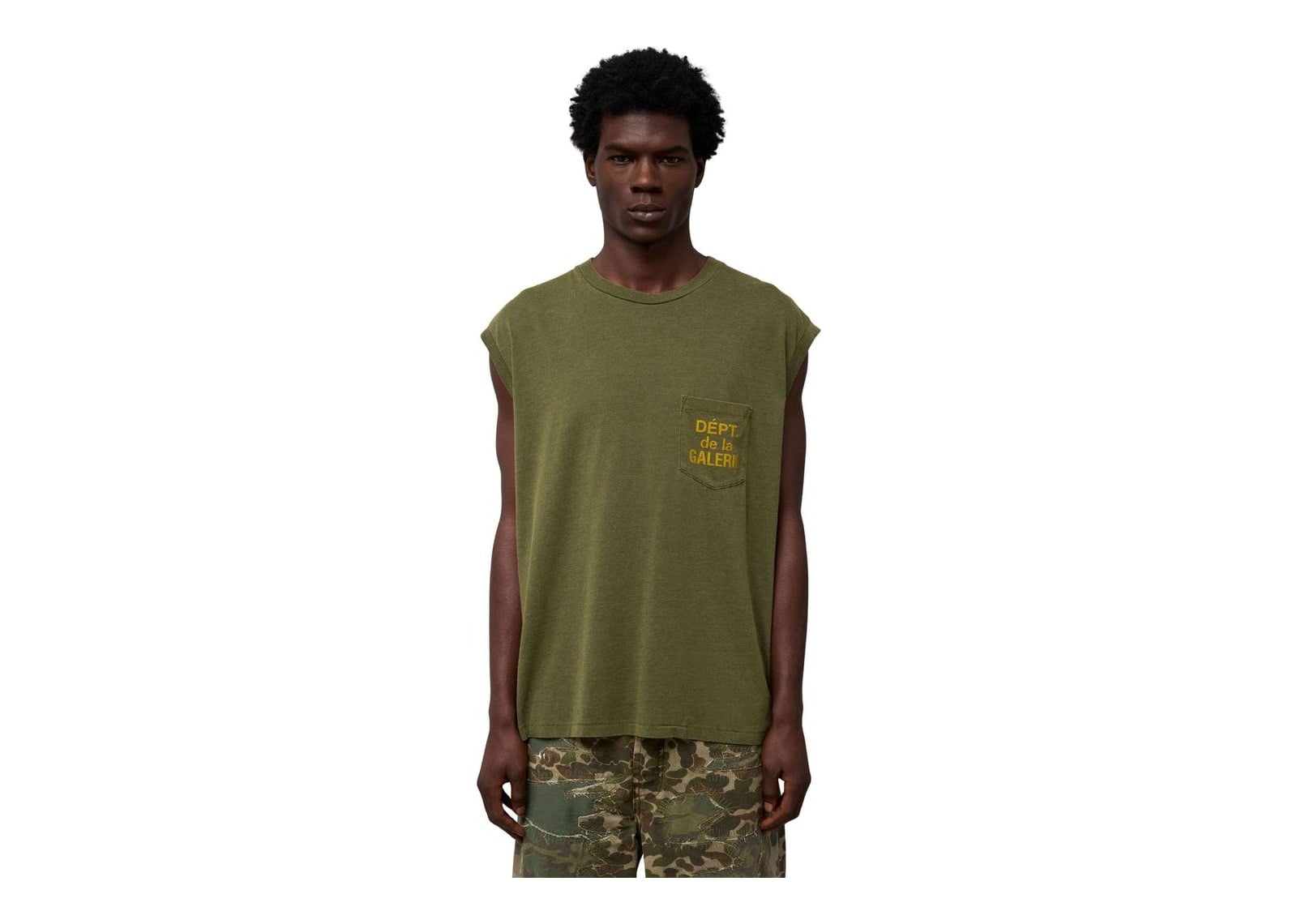 Gallery Dept. Augi Sleeveless Tee Army - görsel 4