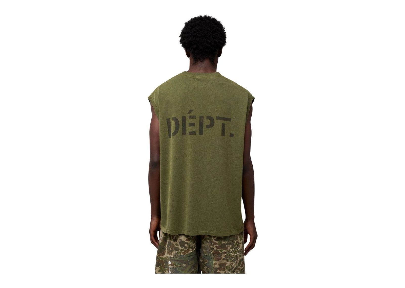 Gallery Dept. Augi Sleeveless Tee Army - görsel 5