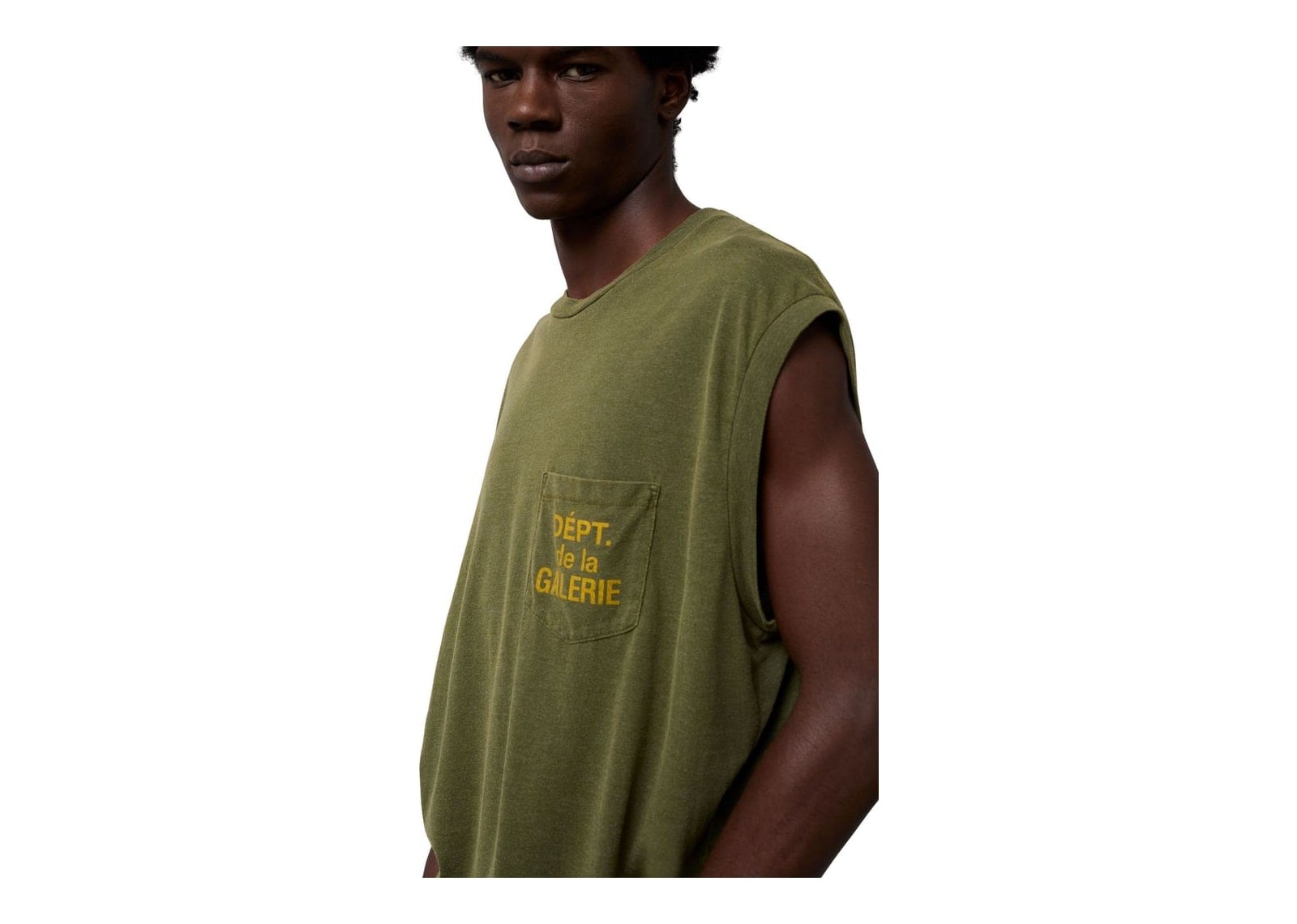 Gallery Dept. Augi Sleeveless Tee Army - görsel 7