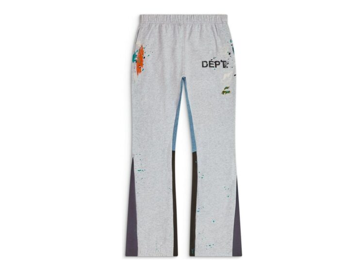Gallery Dept. Dépt Logo Painted Sweatpant Flare Light Heather Grey/Navy/Black