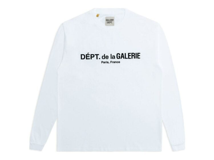 Gallery Dept. French Logo Lux L/S Tee Clean White