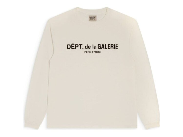 Gallery Dept. French Logo Lux L/S Tee Cream