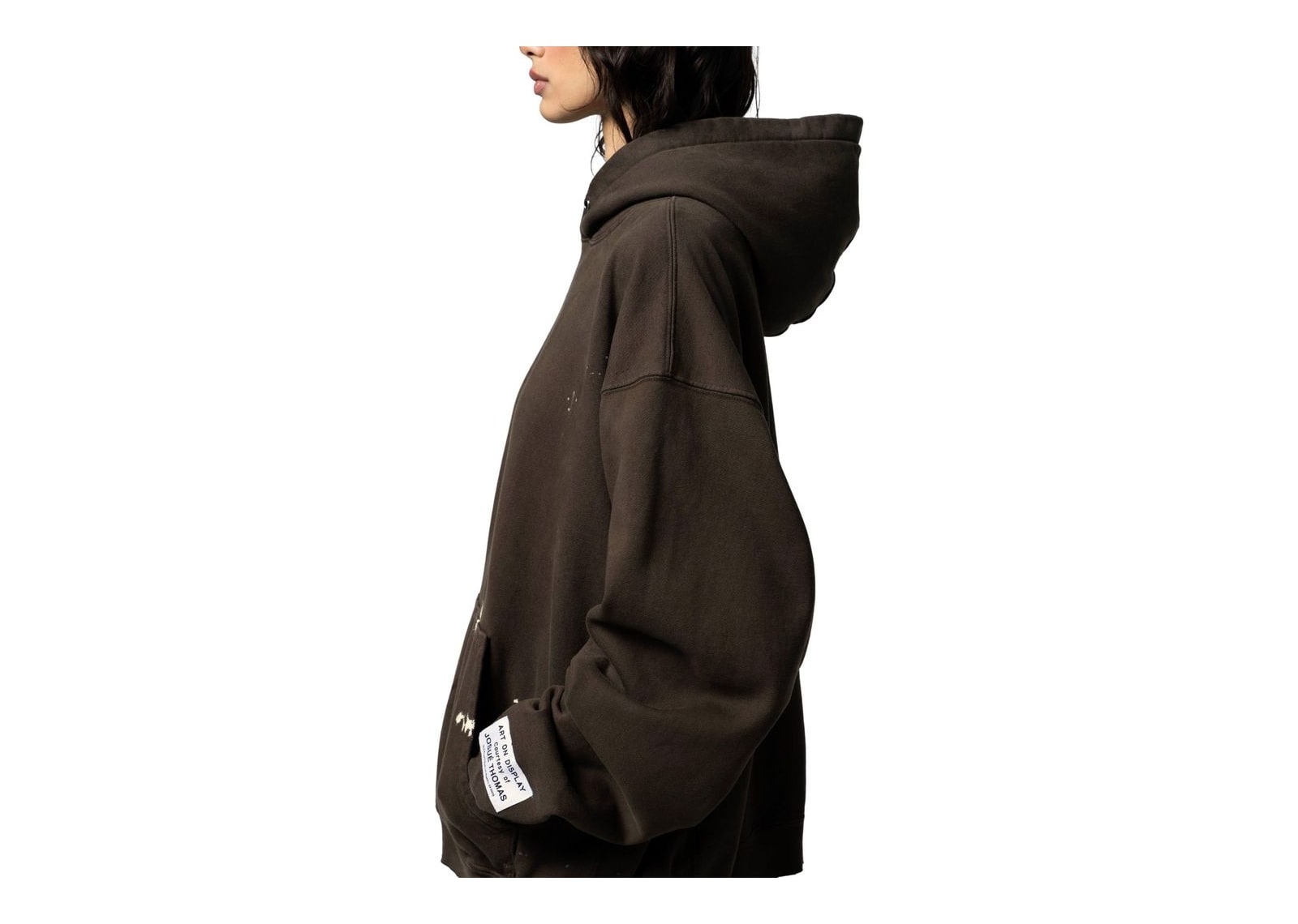 Gallery Dept. French Logo Painted Hoodie Sepia - görsel 4