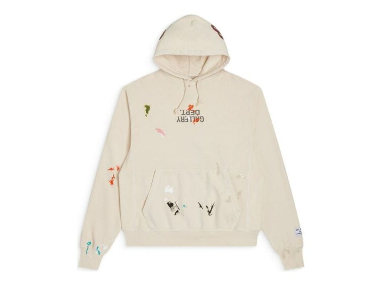 Gallery Dept. G-Patch Fucked Up Logo Hoodie Cream