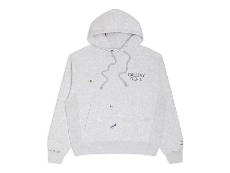 Gallery Dept. GD Paint Logo Hoodie Light Heather Grey