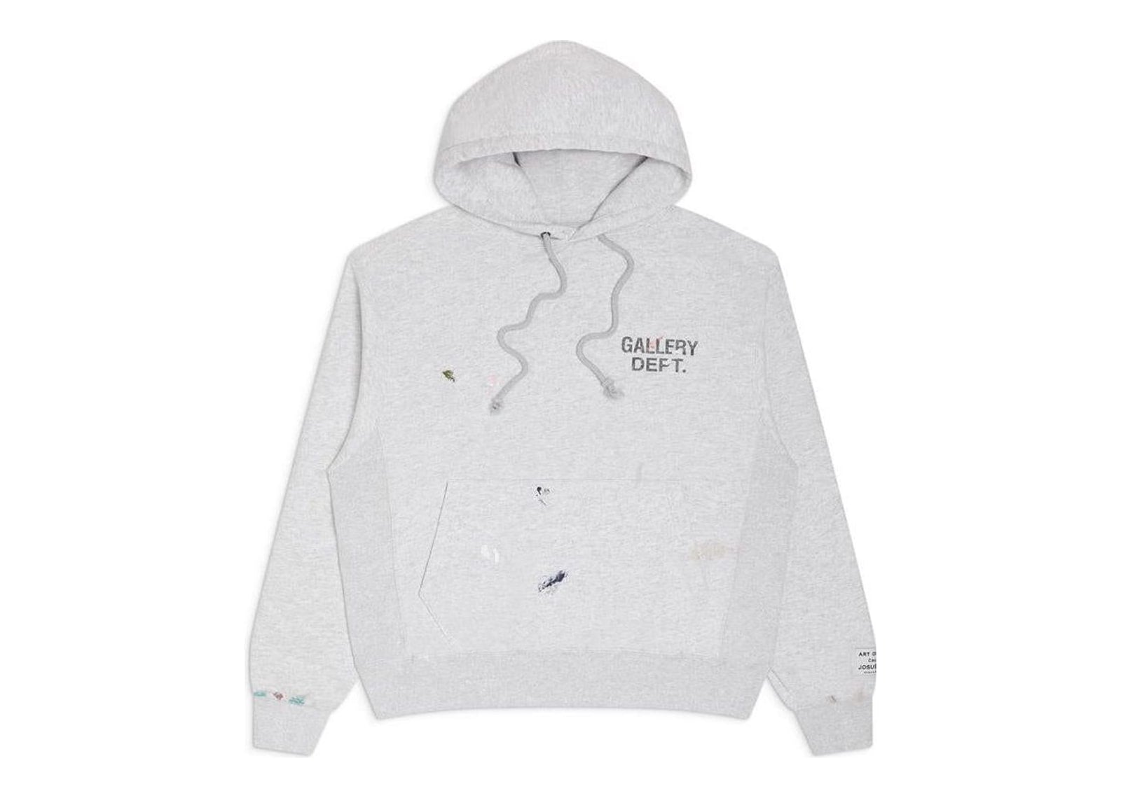 Gallery Dept. GD Paint Logo Hoodie Light Heather Grey
