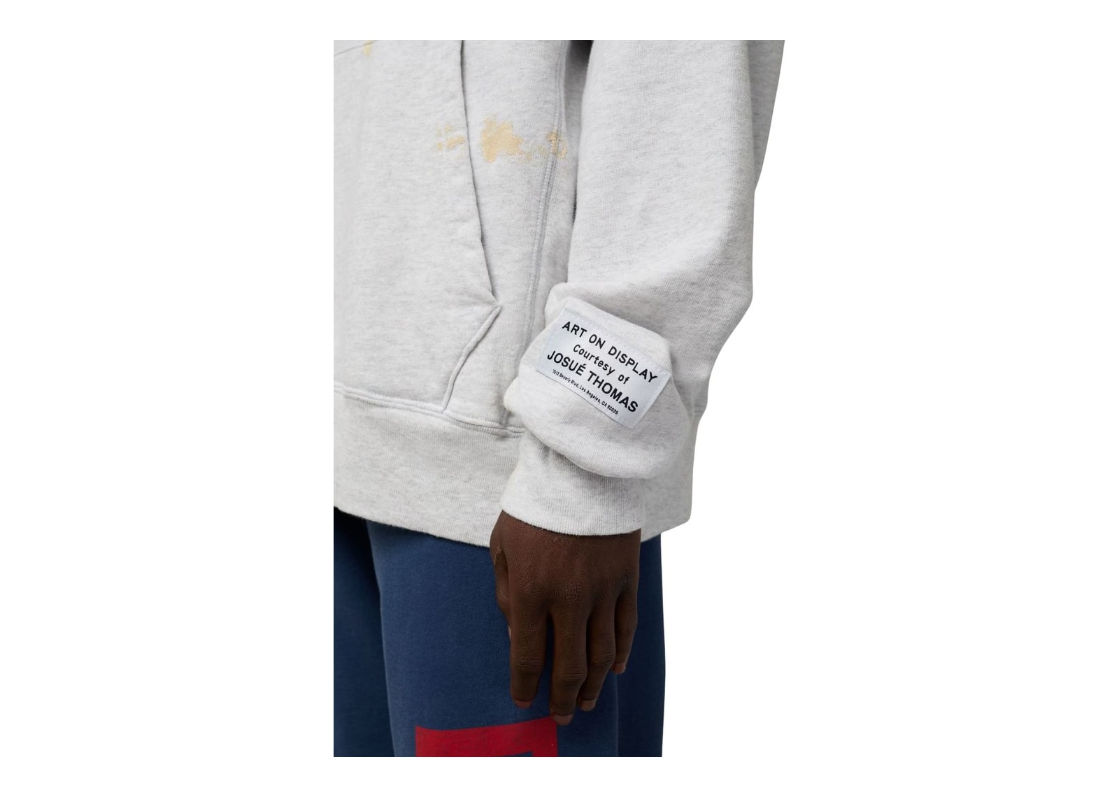 Gallery Dept. GD Paint Logo Hoodie Light Heather Grey - görsel 7