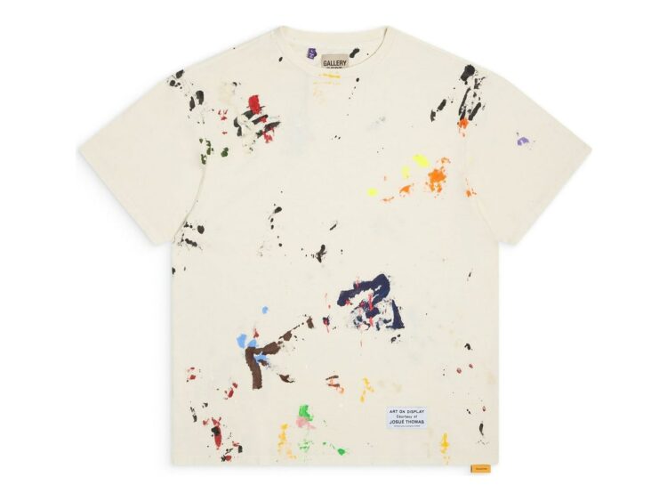 Gallery Dept. Rag Appliqued Tee Washed Cream