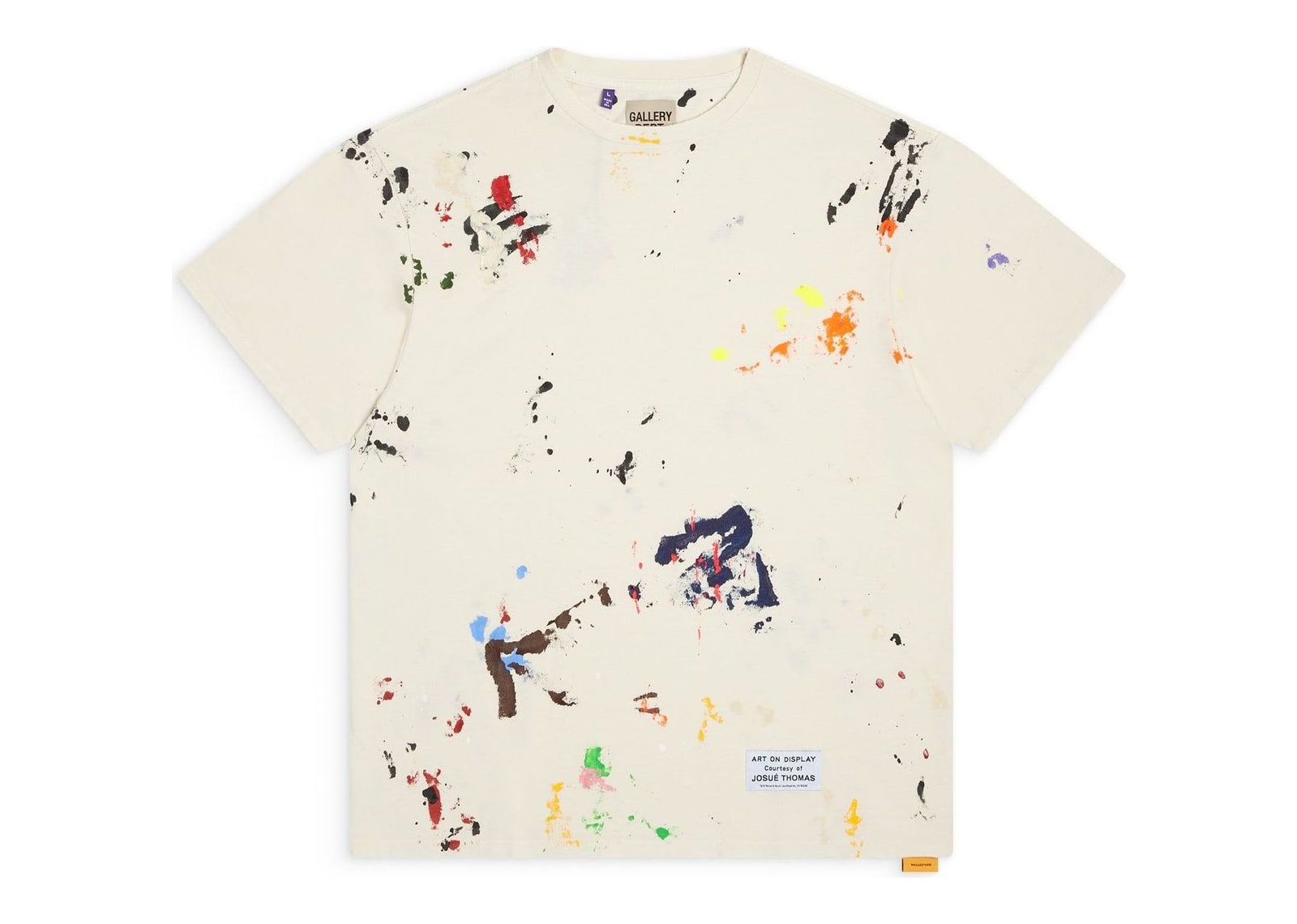 Gallery Dept. Rag Appliqued Tee Washed Cream
