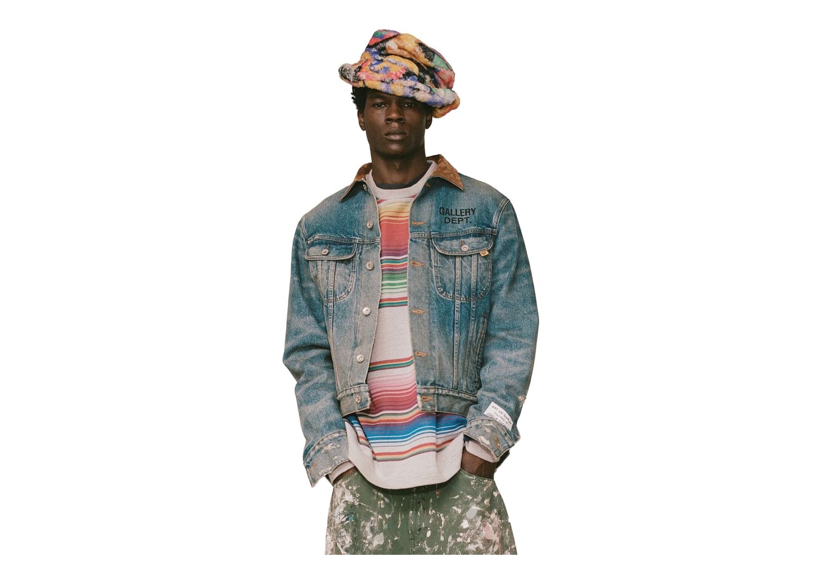 Gallery Dept. Santa Fe Trucker Jacket Washed Indigo - görsel 2