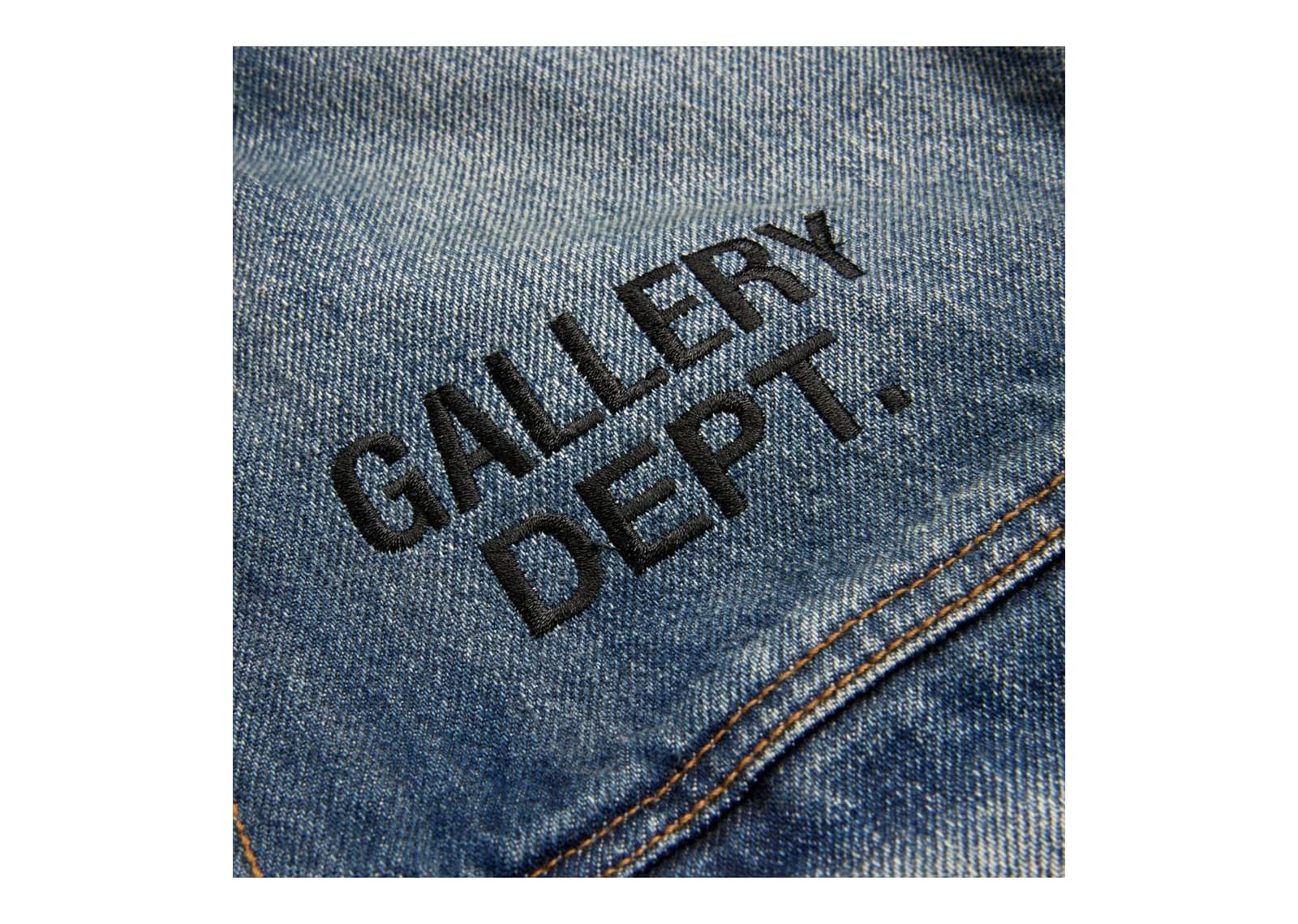 Gallery Dept. Santa Fe Trucker Jacket Washed Indigo - görsel 6